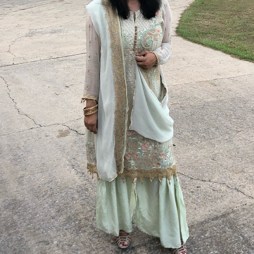 Iznik Pakistani designer Gharara size L